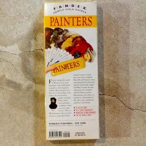 Painters die cut cards set